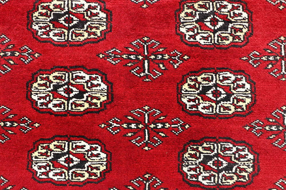 Red Bokhara 6' x 8' 10 - No. 60143 - ALRUG Rug Store