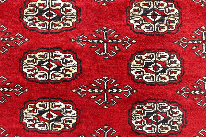 Red Bokhara 6' x 8' 10 - No. 60143 - ALRUG Rug Store