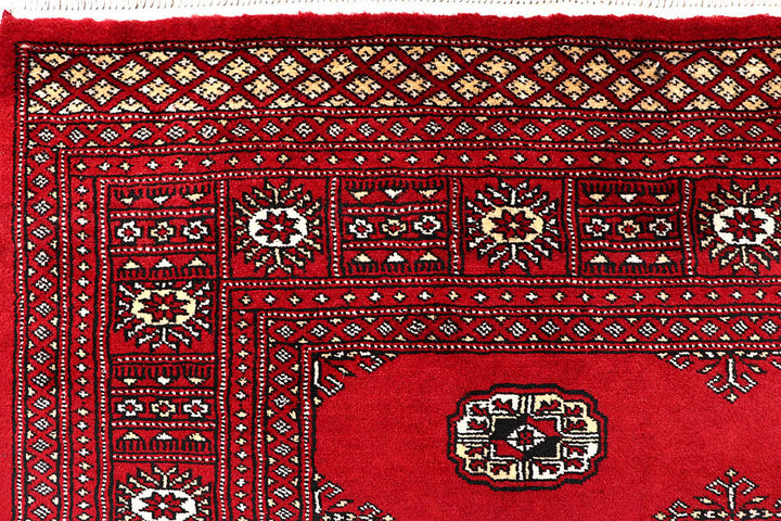 Red Bokhara 6' 1 x 9' 6 - No. 60144 - ALRUG Rug Store