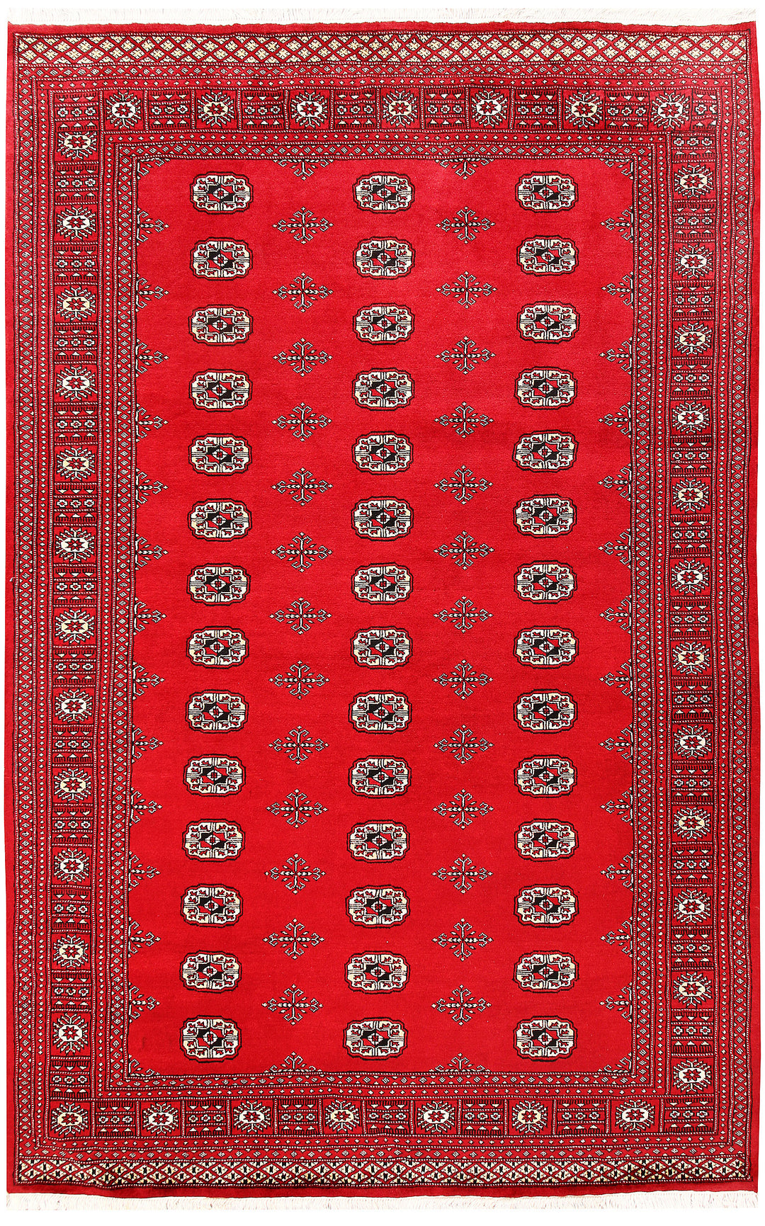 Red Bokhara 6' 1 x 9' 6 - No. 60144 - ALRUG Rug Store