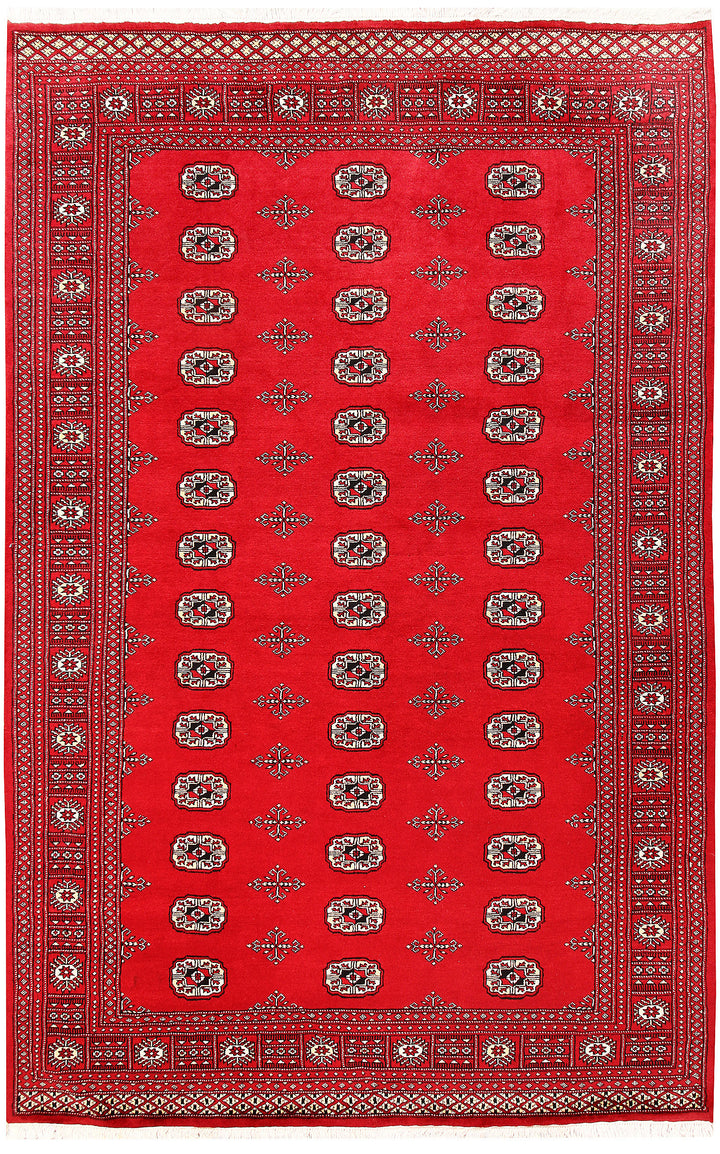 Red Bokhara 6' 1 x 9' 6 - No. 60144 - ALRUG Rug Store