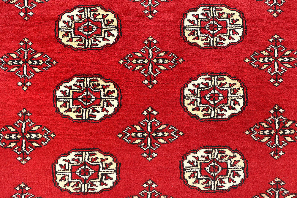 Red Bokhara 6' 2 x 9' - No. 60145 - ALRUG Rug Store