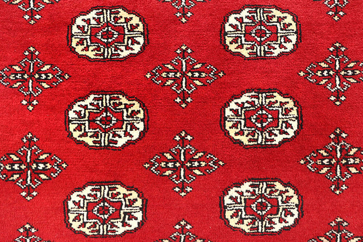Red Bokhara 6' 2 x 9' - No. 60145 - ALRUG Rug Store