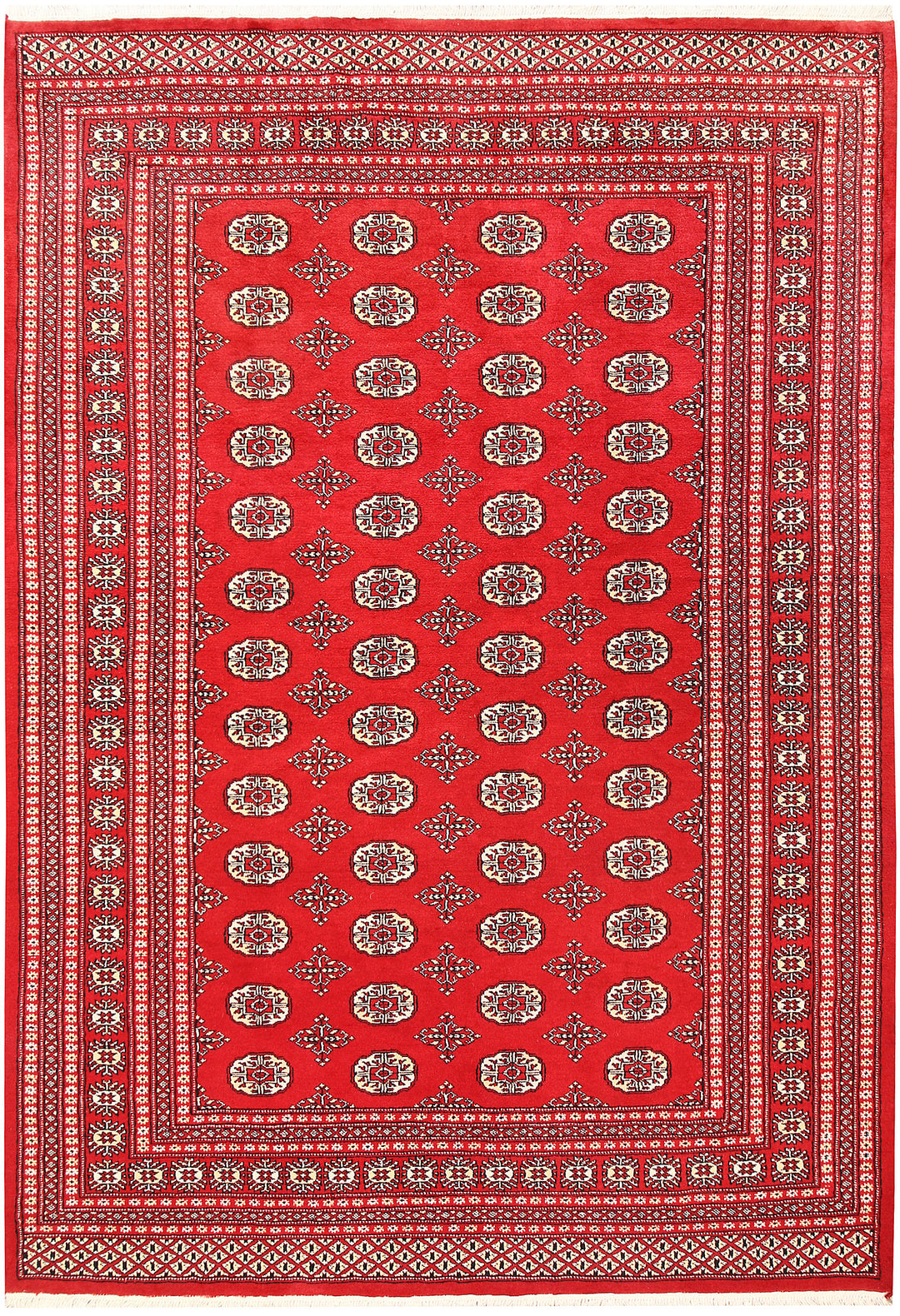 Red Bokhara 6' 2 x 9' - No. 60145 - ALRUG Rug Store