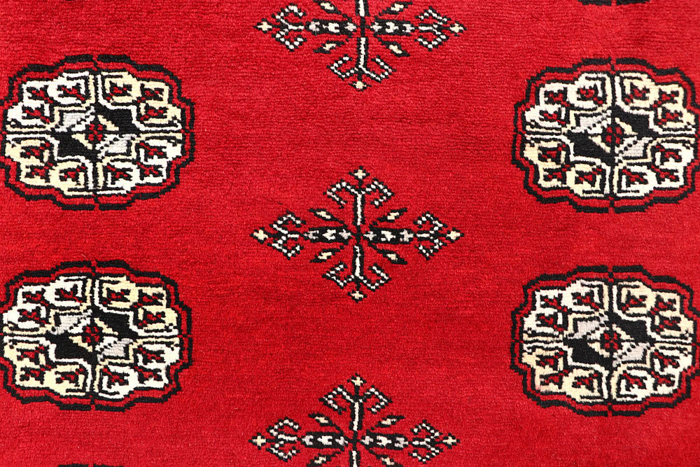 Red Bokhara 6' 3 x 9' - No. 60147 - ALRUG Rug Store