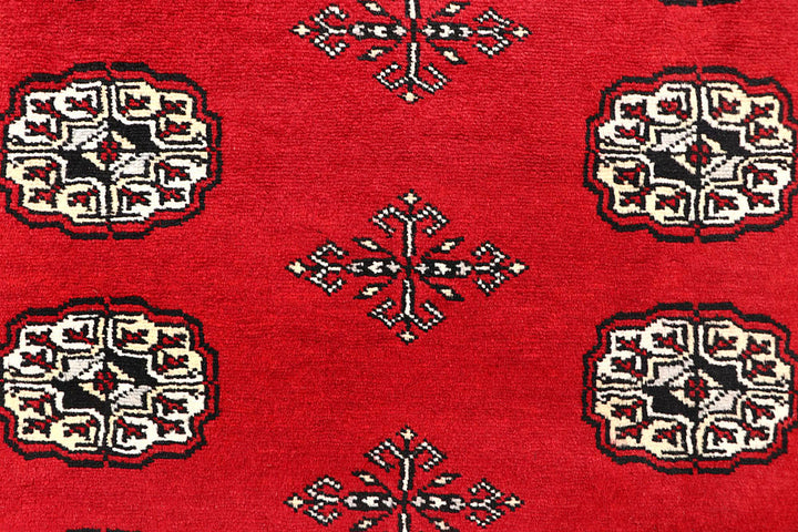 Red Bokhara 6' 3 x 9' - No. 60147 - ALRUG Rug Store