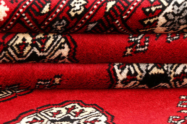 Red Bokhara 6' 3 x 9' - No. 60147 - ALRUG Rug Store