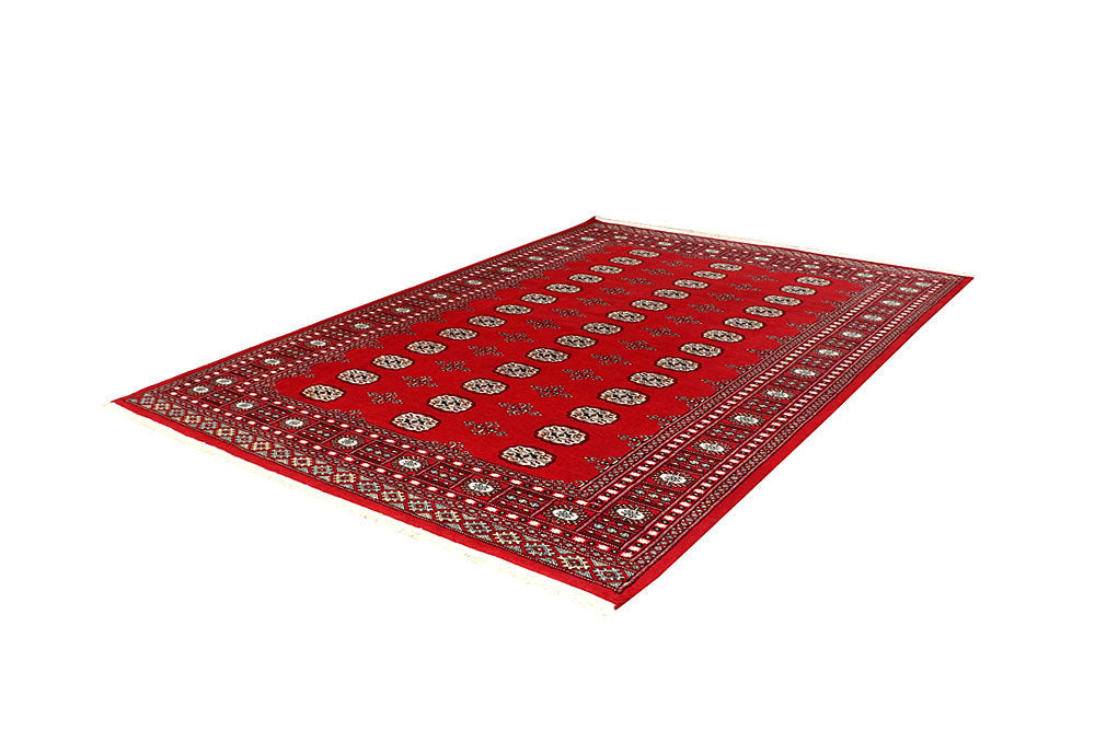 Red Bokhara 6' 3 x 9' - No. 60147 - ALRUG Rug Store