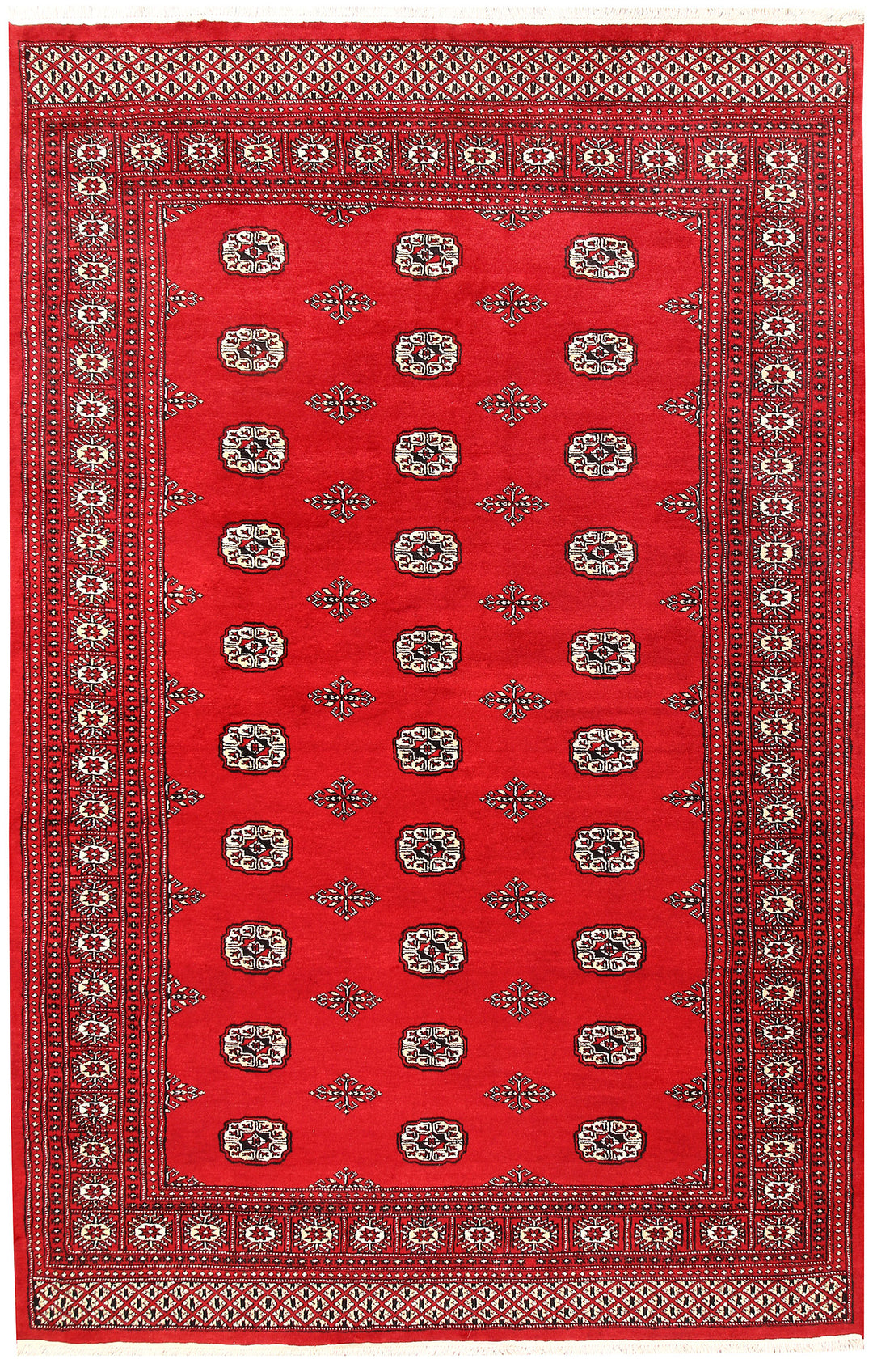 Red Bokhara 6' x 9' 4 - No. 60148 - ALRUG Rug Store