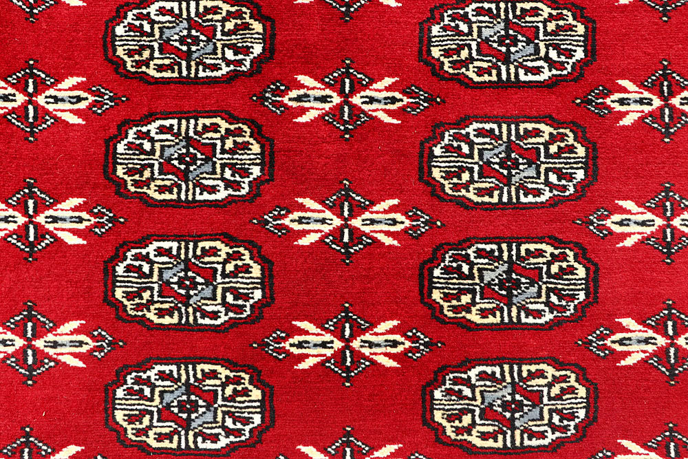 Red Bokhara 6' 3 x 9' - No. 60150 - ALRUG Rug Store