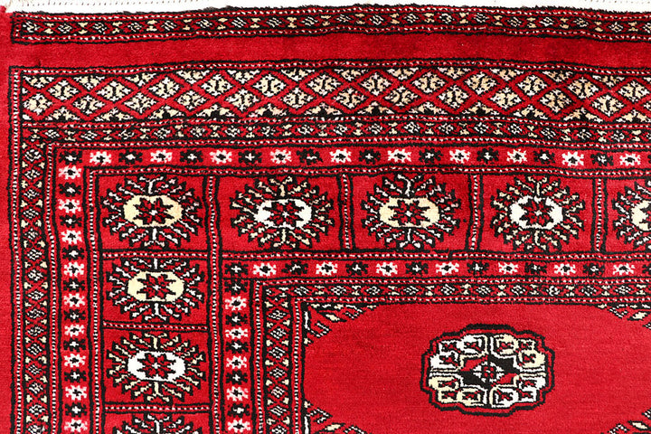 Red Bokhara 6' 2 x 9' 3 - No. 60151 - ALRUG Rug Store