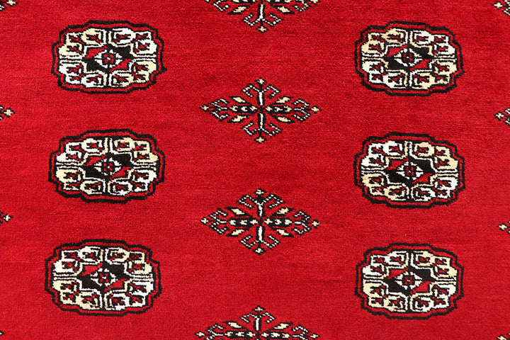 Red Bokhara 6' 2 x 9' 3 - No. 60151 - ALRUG Rug Store