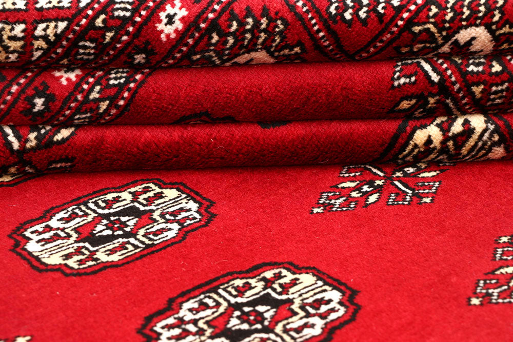 Red Bokhara 6' 2 x 9' 3 - No. 60151 - ALRUG Rug Store