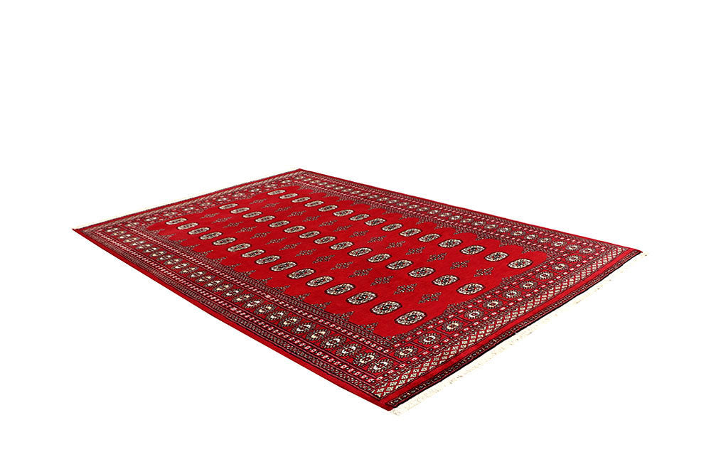 Red Bokhara 6' 2 x 9' 3 - No. 60151 - ALRUG Rug Store