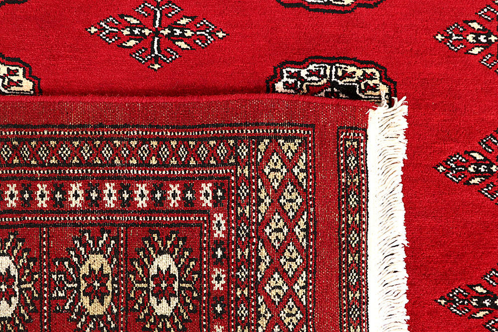 Red Bokhara 6' 2 x 9' 3 - No. 60151 - ALRUG Rug Store