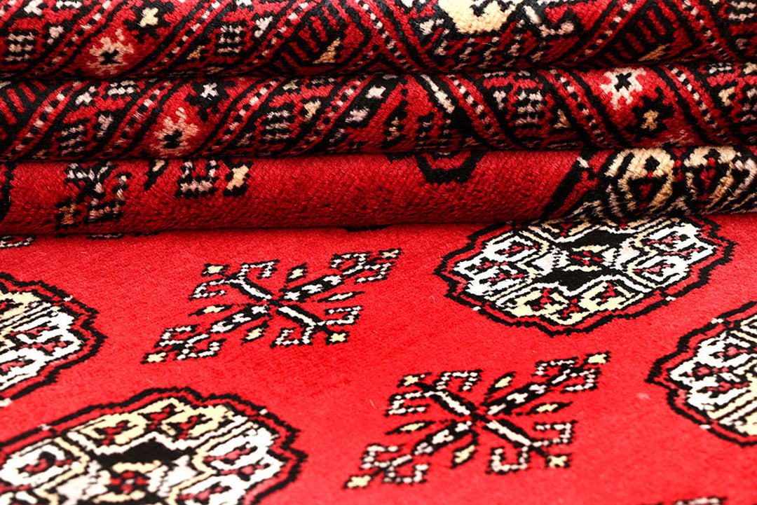 Red Bokhara 6'  3" x 9'  3" - No. QA41770