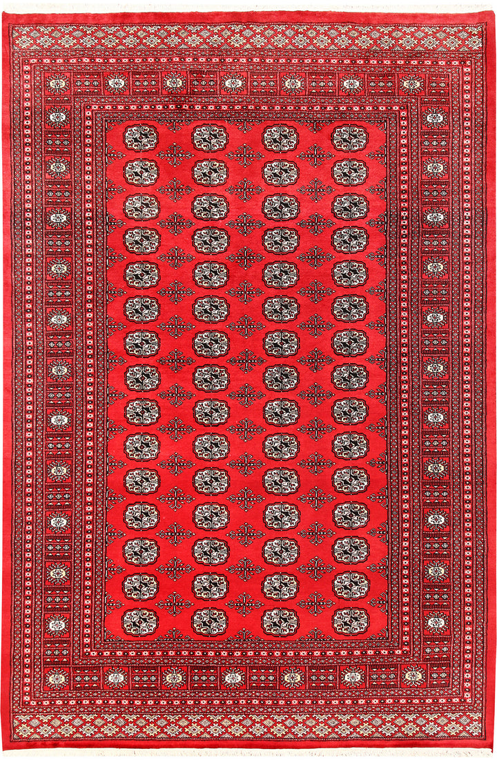 Red Bokhara 6' 3 x 9' 3 - No. 60153 - ALRUG Rug Store