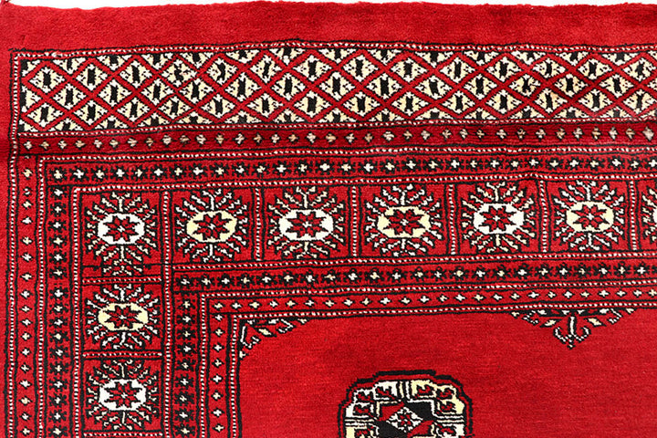 Red Bokhara 6' 4 x 9' 3 - No. 60155 - ALRUG Rug Store
