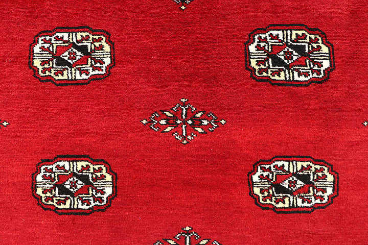 Red Bokhara 6' 4 x 9' 3 - No. 60155 - ALRUG Rug Store
