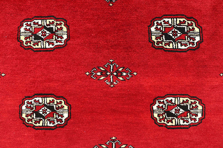 Red Bokhara 6'  4" x 9'  3" - No. QA30849
