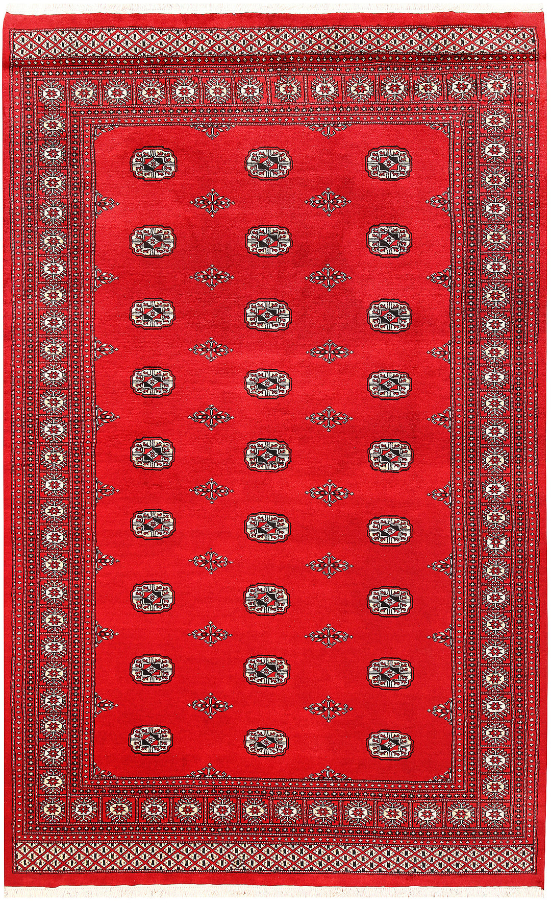 Red Bokhara 6' 4 x 9' 3 - No. 60155 - ALRUG Rug Store