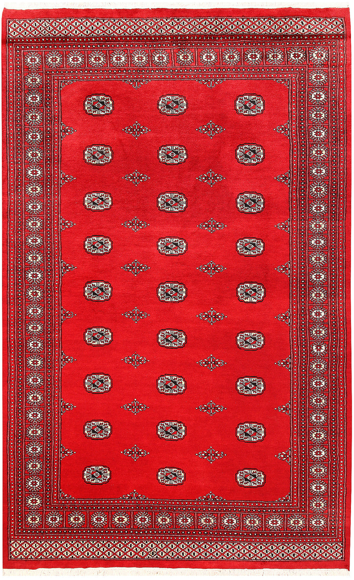 Red Bokhara 6' 4 x 9' 3 - No. 60155 - ALRUG Rug Store
