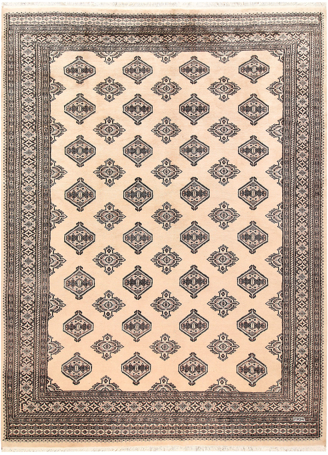 Bisque Bokhara 6' 9 x 8' 11 - No. 60213 - ALRUG Rug Store