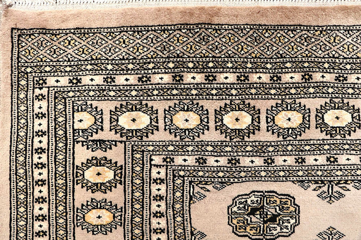 Antique White Bokhara 6' 1 x 8' 8 - No. 60217 - ALRUG Rug Store