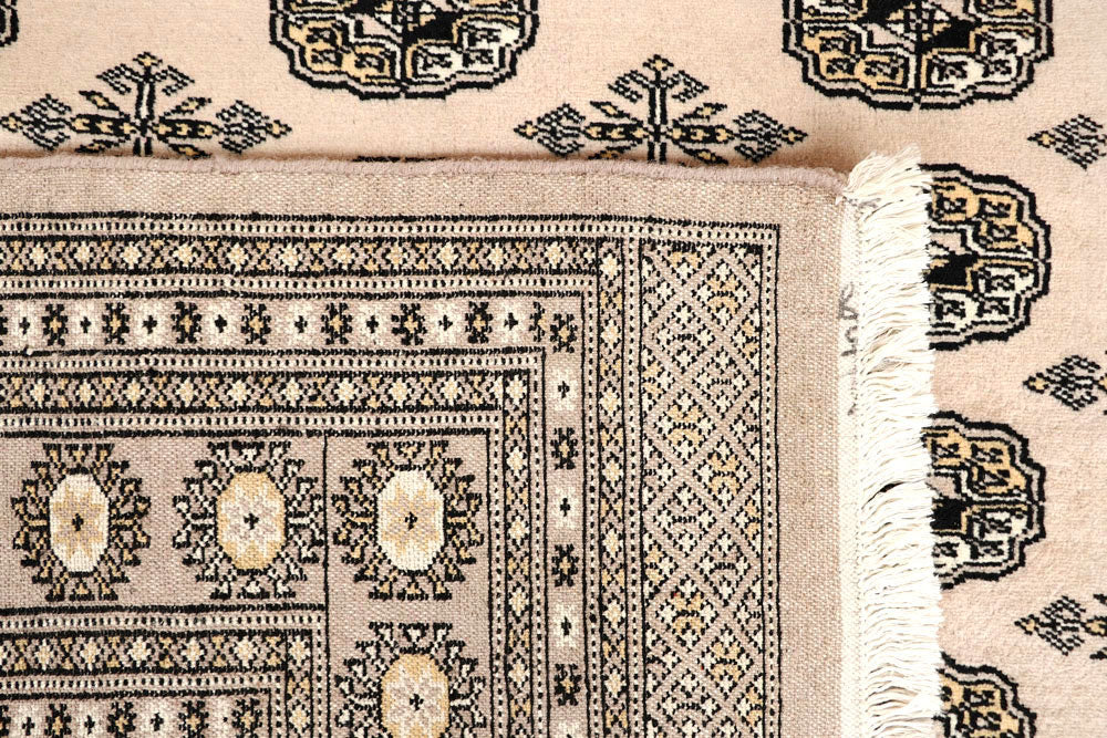 Antique White Bokhara 6' 1 x 8' 8 - No. 60217 - ALRUG Rug Store