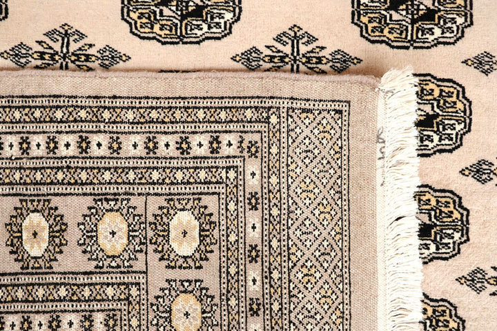 Antique White Bokhara 6' 1 x 8' 8 - No. 60217 - ALRUG Rug Store