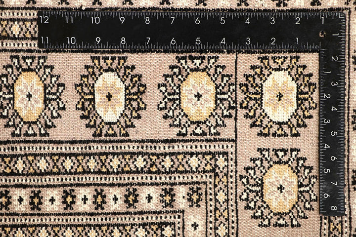 Antique White Bokhara 6'  1" x 8'  8" - No. QA71458