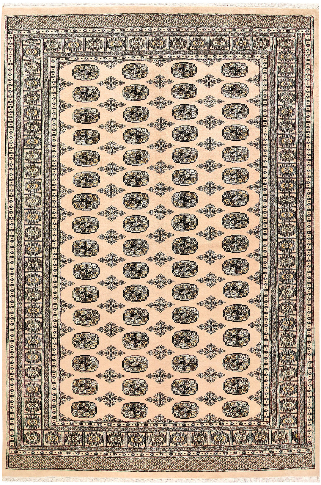 Bisque Bokhara 6' x 9' - No. 60218 - ALRUG Rug Store