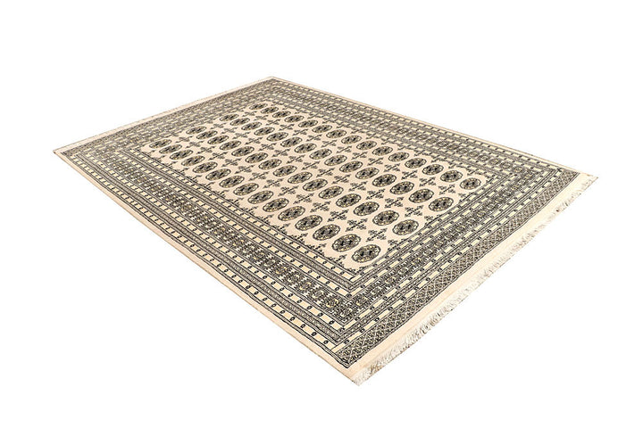 Bisque Bokhara 6' 2 x 8' 6 - No. 60221 - ALRUG Rug Store