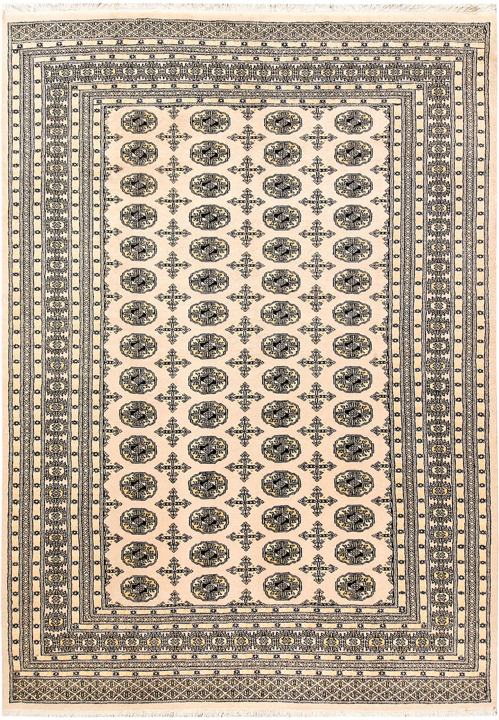 Bisque Bokhara 6' 2 x 8' 6 - No. 60221 - ALRUG Rug Store
