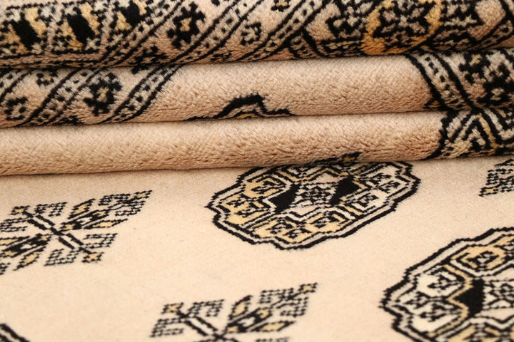 Bisque Bokhara 5' 11 x 9' 6 - No. 60222 - ALRUG Rug Store