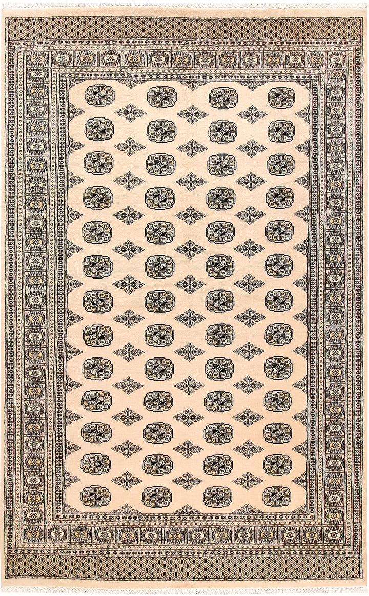 Bisque Bokhara 5' 11 x 9' 6 - No. 60222 - ALRUG Rug Store