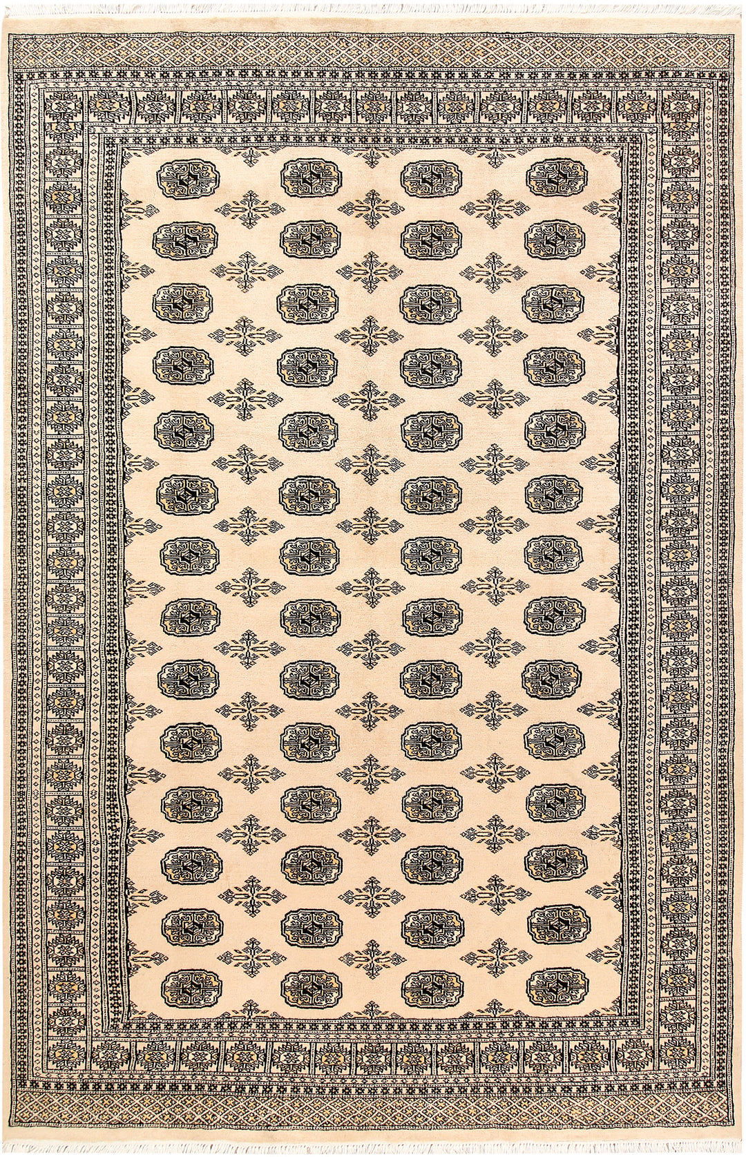 Bisque Bokhara 6' x 9' 1 - No. 60223 - ALRUG Rug Store