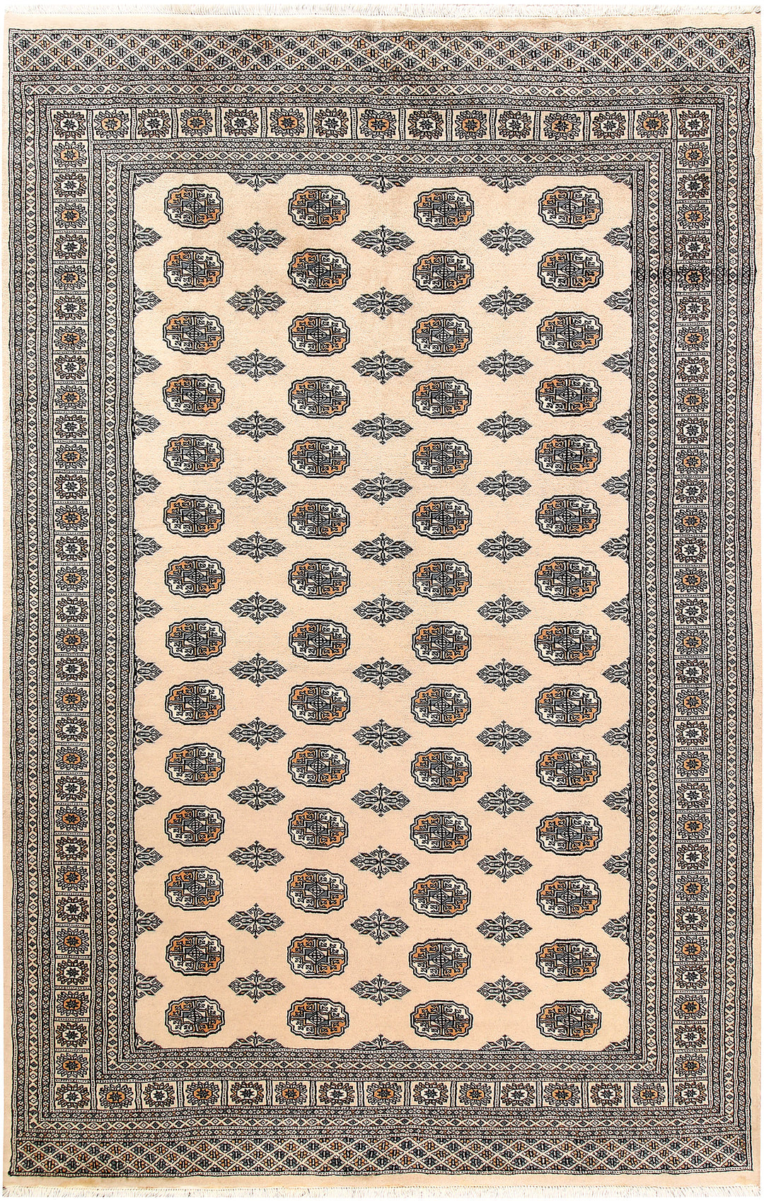 Bisque Bokhara 6' x 9' 1 - No. 60226 - ALRUG Rug Store