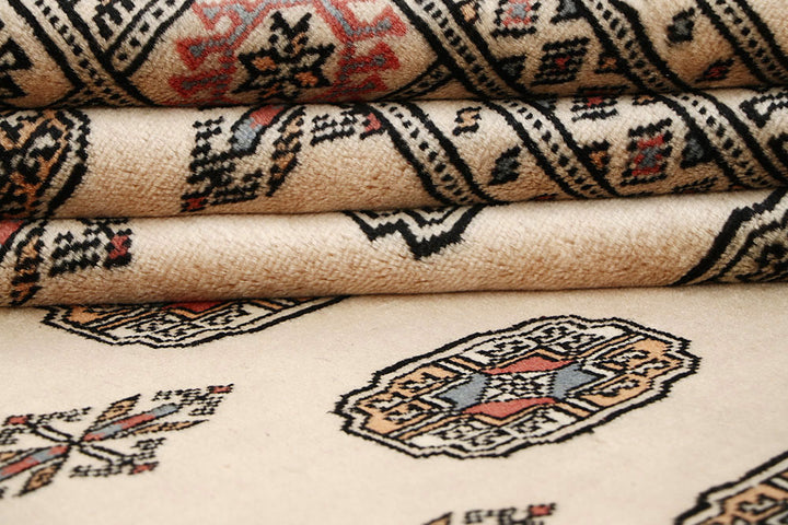 Bisque Bokhara 6' x 9' 2 - No. 60229 - ALRUG Rug Store