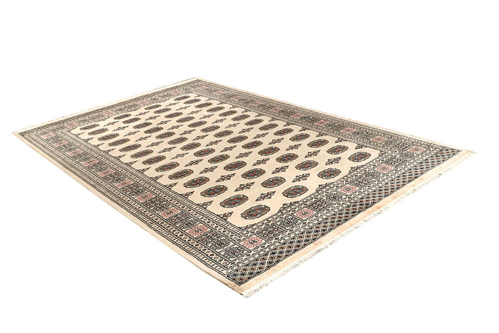 Bisque Bokhara 6' x 9' 2 - No. 60229 - ALRUG Rug Store
