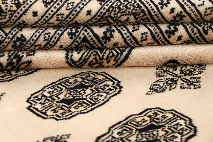 Bisque Bokhara 6' 1 x 8' 11 - No. 60230 - ALRUG Rug Store