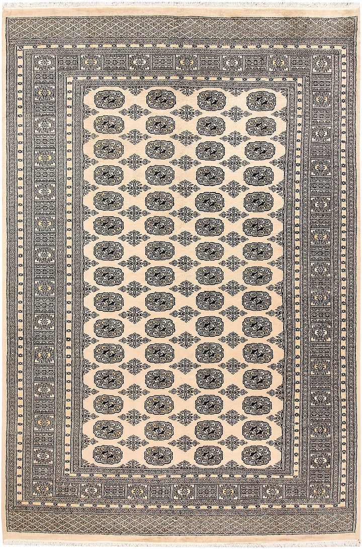 Bisque Bokhara 6' 1 x 9' 1 - No. 60231 - ALRUG Rug Store