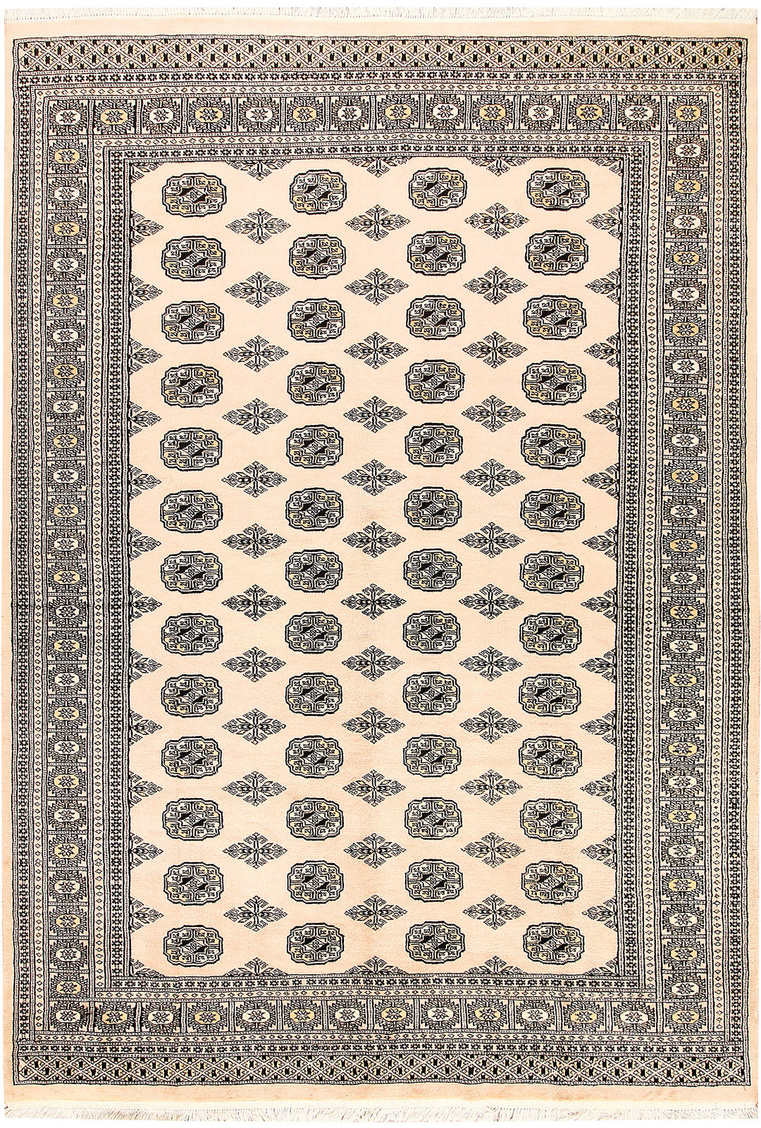 Bisque Bokhara 6' x 8' 7 - No. 60232 - ALRUG Rug Store