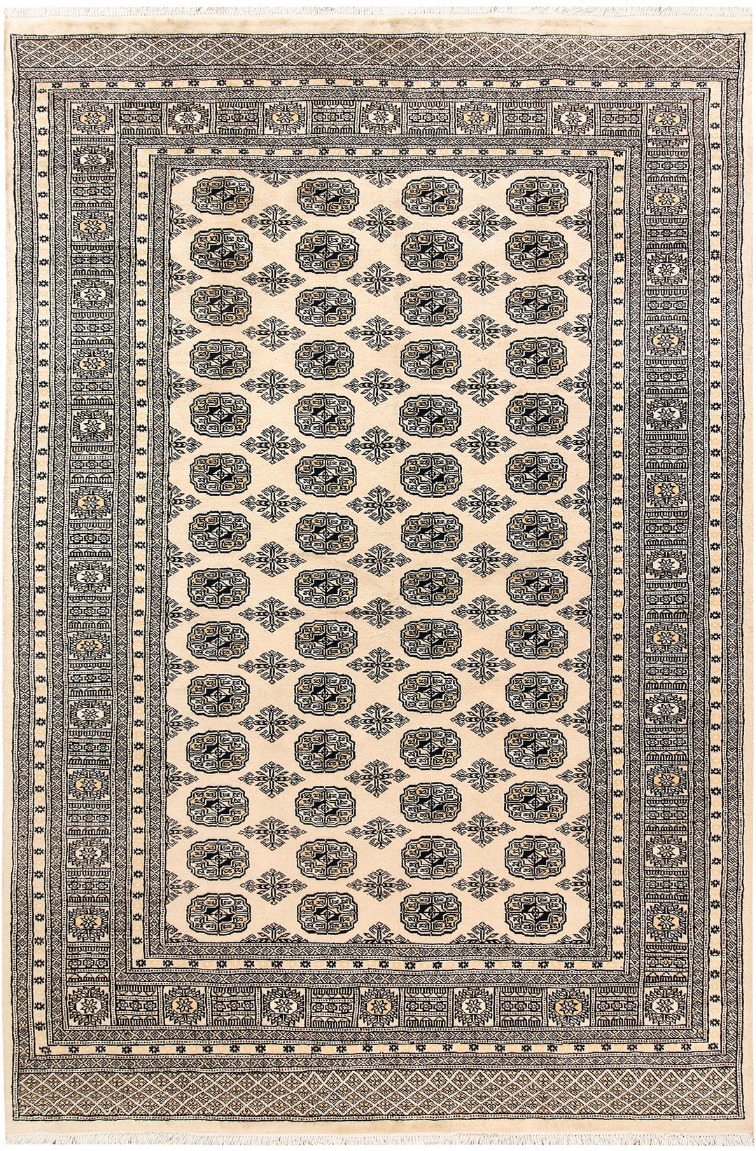 Bisque Bokhara 6' x 9' - No. 60233 - ALRUG Rug Store