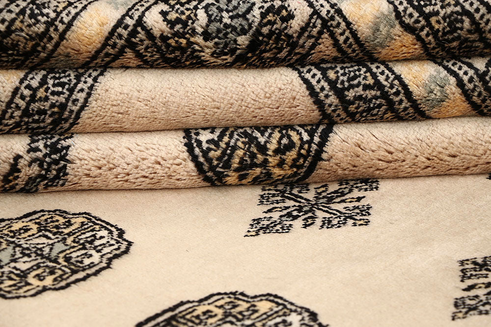 Bisque Bokhara 6' 4 x 8' 10 - No. 60235 - ALRUG Rug Store