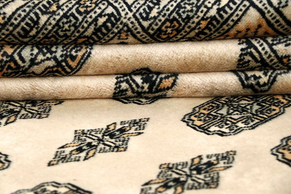 Bisque Bokhara 6' 2 x 8' 10 - No. 60236 - ALRUG Rug Store