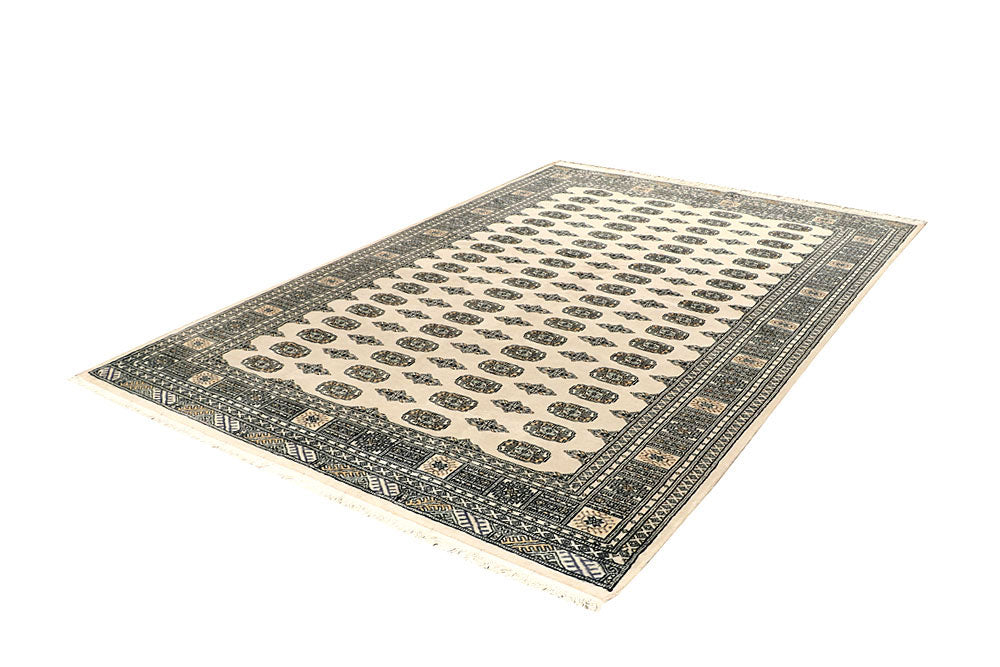 Bisque Bokhara 6' 2 x 8' 10 - No. 60236 - ALRUG Rug Store