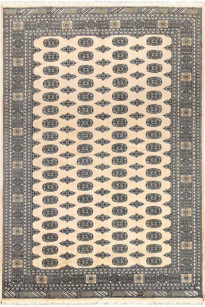 Bisque Bokhara 6' 2 x 8' 10 - No. 60236 - ALRUG Rug Store