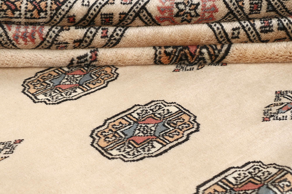 Bisque Bokhara 6' 1 x 9' 2 - No. 60239 - ALRUG Rug Store
