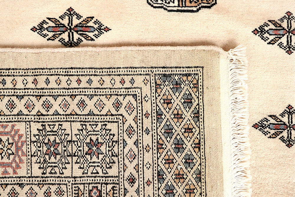 Bisque Bokhara 6' 1 x 9' 2 - No. 60239 - ALRUG Rug Store